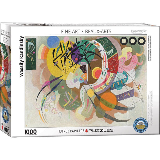 Dominant Curve by Kandisnsky 1000 Piece Jigsaw Puzzle by Eurographics - 1