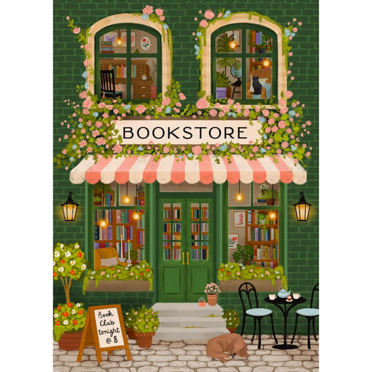 Emerald Bookstore | 1000-Piece Puzzle for Adults | Designed in Canada by Tara Younggren - 5