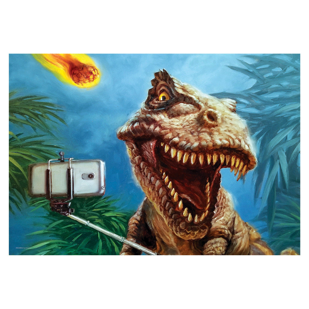 Dinosaur Selfie by Heffernan 100 Piece Jigsaw Puzzle by Eurographics