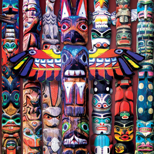 Totem Poles by Jason Taylor 1000 Piece Jigsaw Puzzle by Eurographics - 3