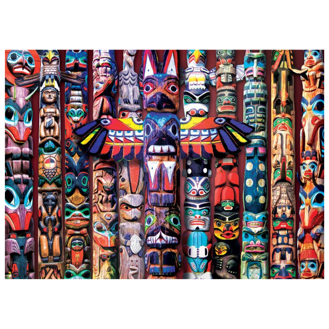 Totem Poles by Jason Taylor 1000 Piece Jigsaw Puzzle by Eurographics