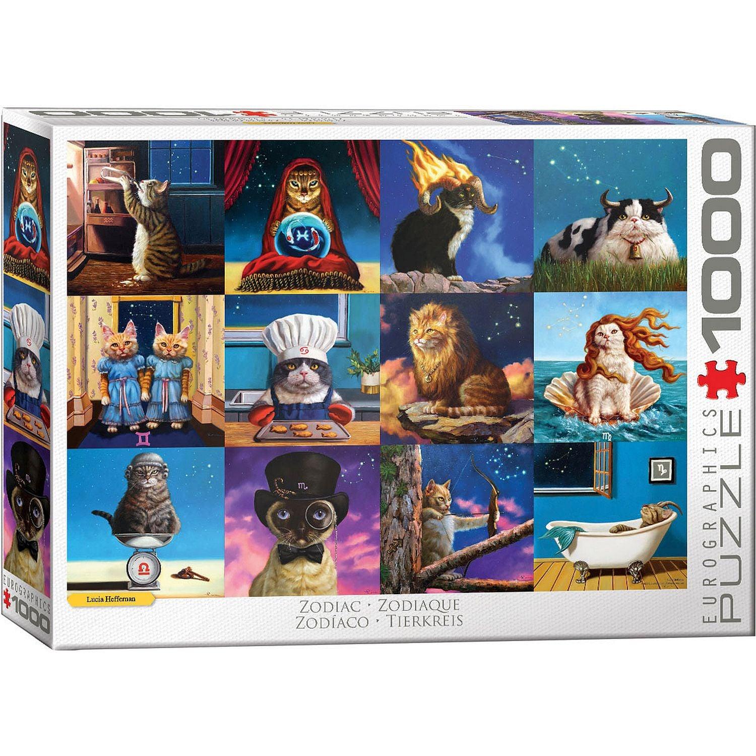 Zodiac Cats 1000 Piece Jigsaw Puzzle by Eurographics