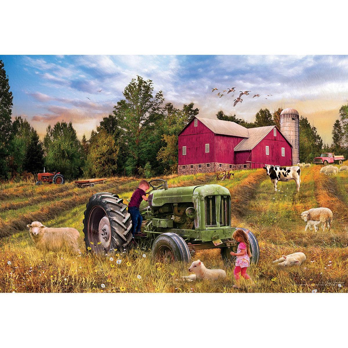 Farm Tractor Tin 550 Piece Jigsaw Puzzle by Eurographics