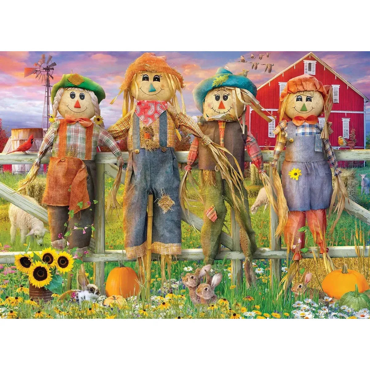Friendly Scarecrows by Eduard 300 Piece Jigsaw Puzzle by Eurographics