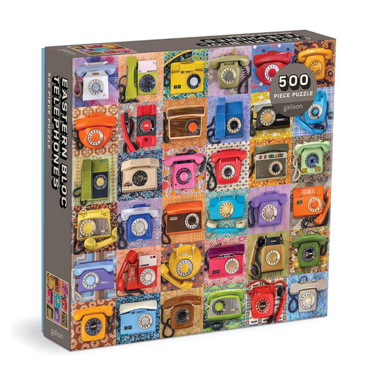 Eastern Bloc Telephones 500 Piece Puzzle by Galison - 2