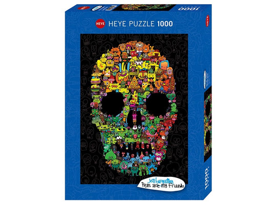 Doodle Skull 1000 Piece Jigsaw Puzzle by Heye - 1