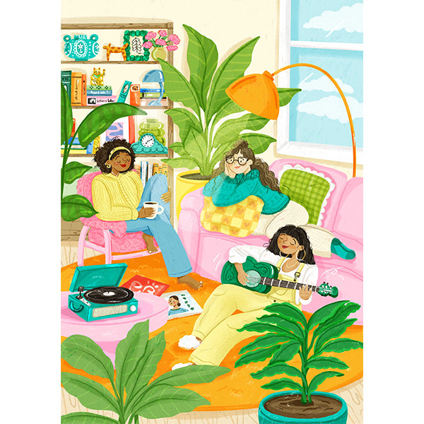 Hanging Out 1000 Piece Jigsaw Puzzle by Holiyay