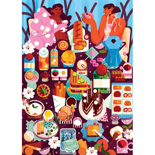 Bountiful Brunch Maite Franchi 1000 Piece Jigsaw Puzzle by Holiyay