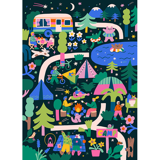 Camp Friendship J. Zengovari 1000 Piece Jigsaw Puzzle by Holiyay