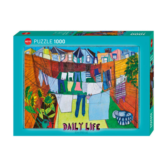 In The Courtyard, Daily Life 1000 Piece Jigsaw Puzzle by Heye - 1