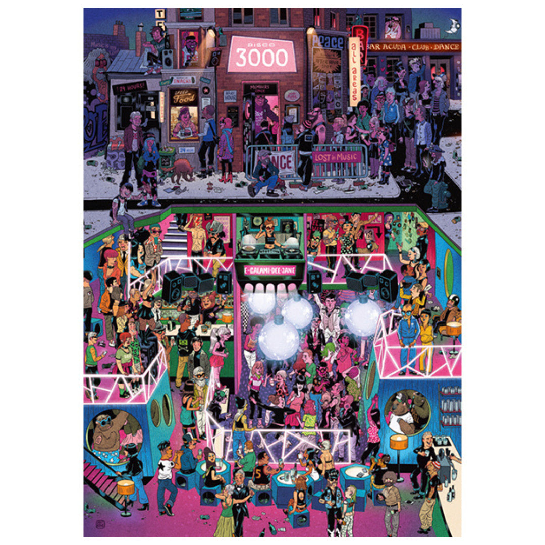 Disco 3000, Oesterle, TB 1000 Piece Jigsaw Puzzle by Heye