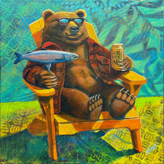 Bear Necessities by John Webster 235 Piece Wooden Jigsaw Puzzle by Stumpcraft