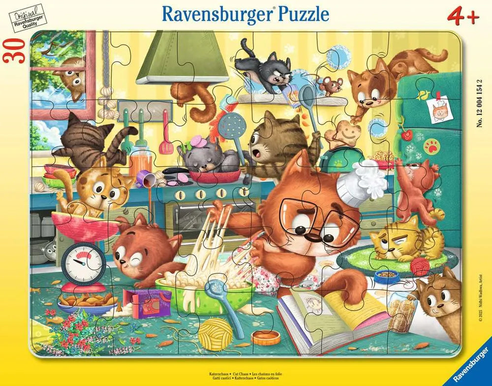 Cat Chaos 30 Piece Tray Puzzle by Ravensburger
