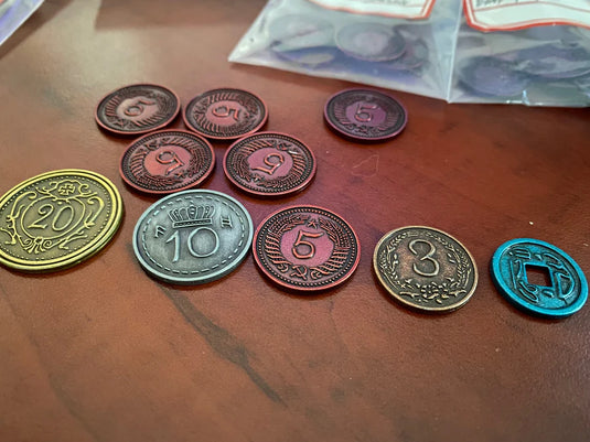 80 Metal Coins (Expeditions and Scythe) by Stonemaier Games