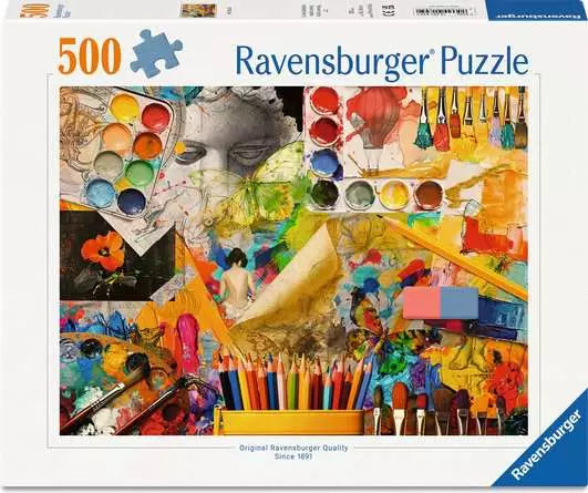 Art Studio 500 Piece Jigsaw Puzzle by Ravensburger