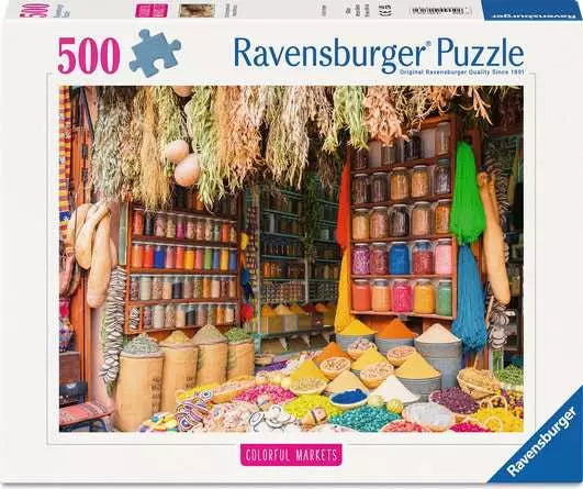 Colorful Spices, Morocco 500 Piece Jigsaw Puzzle by Ravensburger
