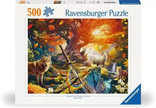 Excalibur Forest 500 Piece Jigsaw Puzzle by Ravensburger - 1