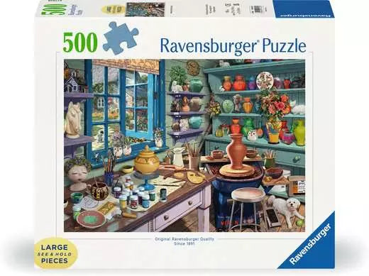 Pottery Studio Sanctuary 500 Piece Jigsaw Puzzle by Ravensburger - 1