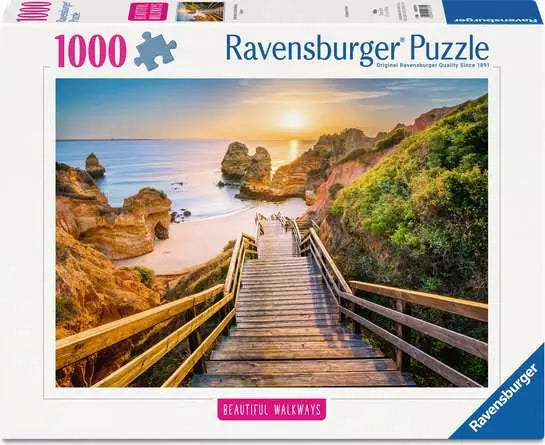 Stairway to Camilo Beach Algarve 1000 Piece Jigsaw Puzzle by Ravensburger