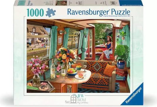 Canal Boat 1000 1000 Piece Jigsaw Puzzle by Ravensburger