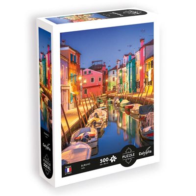 Burano Italy 500 Piece Jigsaw Puzzle by Sentosphere - 1