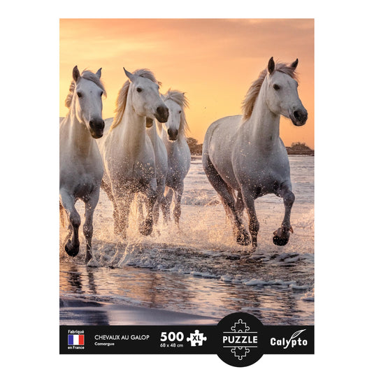 Galloping Horses 500 Piece Jigsaw Puzzle by Sentosphere - 3