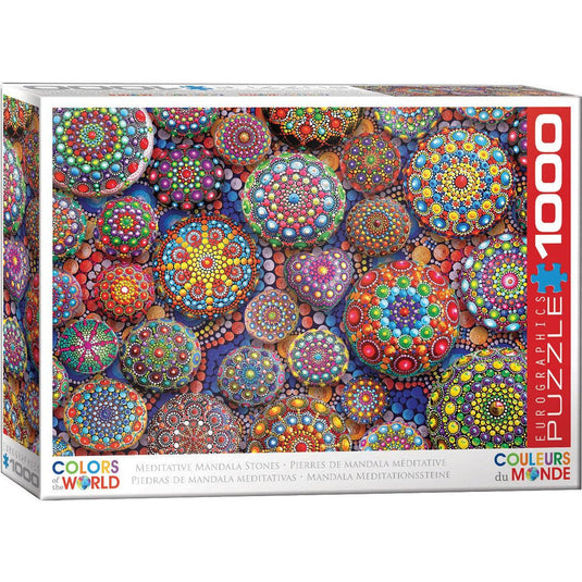 Meditative Mandala Stones 1000 Piece Jigsaw Puzzle by Eurographics - 1