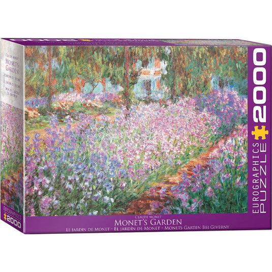 Monet's Garden by Monet 2000 Piece Jigsaw Puzzle by Eurographics - 1