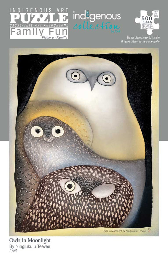 Owls in Moonlight (Inuit Tribe) 