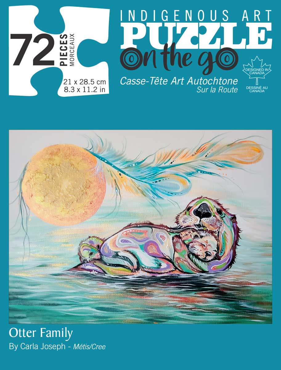 Otter Family (Metis/Cree Tribe) 72 Piece Jigsaw Puzzle By the Indigenous Collection