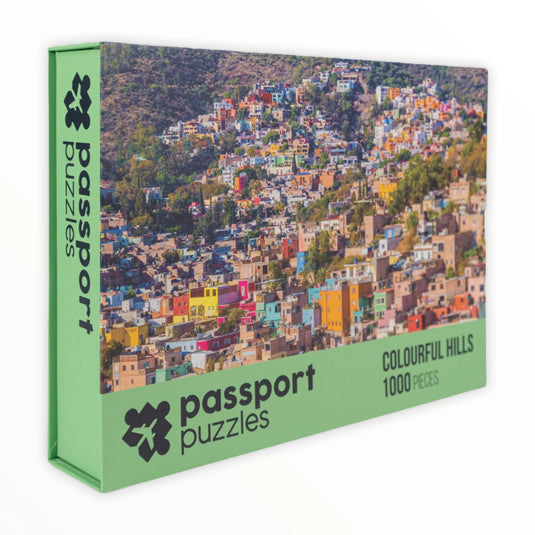 Colourful Hills 1000 Piece Jigsaw Puzzle by Passport Puzzles