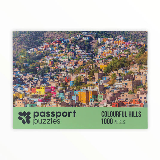 Colourful Hills 1000 Piece Jigsaw Puzzle by Passport Puzzles