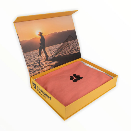 Sunset Fisherman 1000 Piece Jigsaw Puzzle by Passport Puzzles