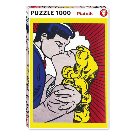 Lichtenstein Kiss Iii 1000 Piece Jigsaw Puzzle by Piatnik - 1