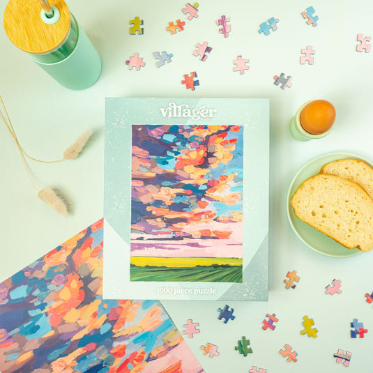 Prairie Sky 1000 Piece Jigsaw Puzzle by Villager Puzzles - 2