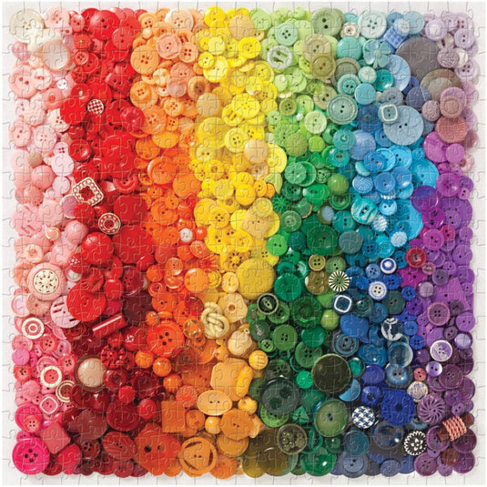 Rainbow Buttons 500 pc Puzzle by Galison - 3
