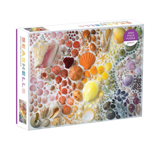 Rainbow Seashells 2000 Piece Puzzle by Galison - 1