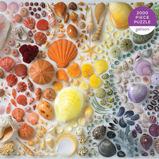 Rainbow Seashells 2000 Piece Puzzle by Galison - 2