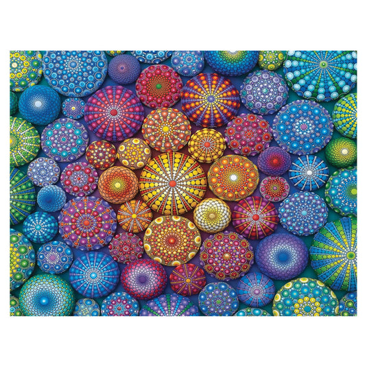 Radiating Rainbow Mandalas 2000 Piece Jigsaw Puzzle - 2