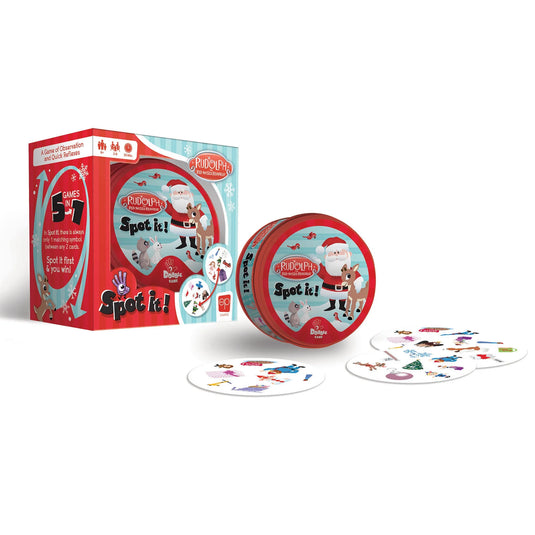 Spot It! Rudolph the Red-Nosed Reindeer Card Game by The Op Games