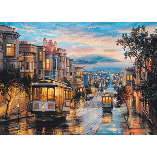 Cable Car Heaven by Lushpin 1000 Piece Jigsaw Puzzle by Eurographics - 2
