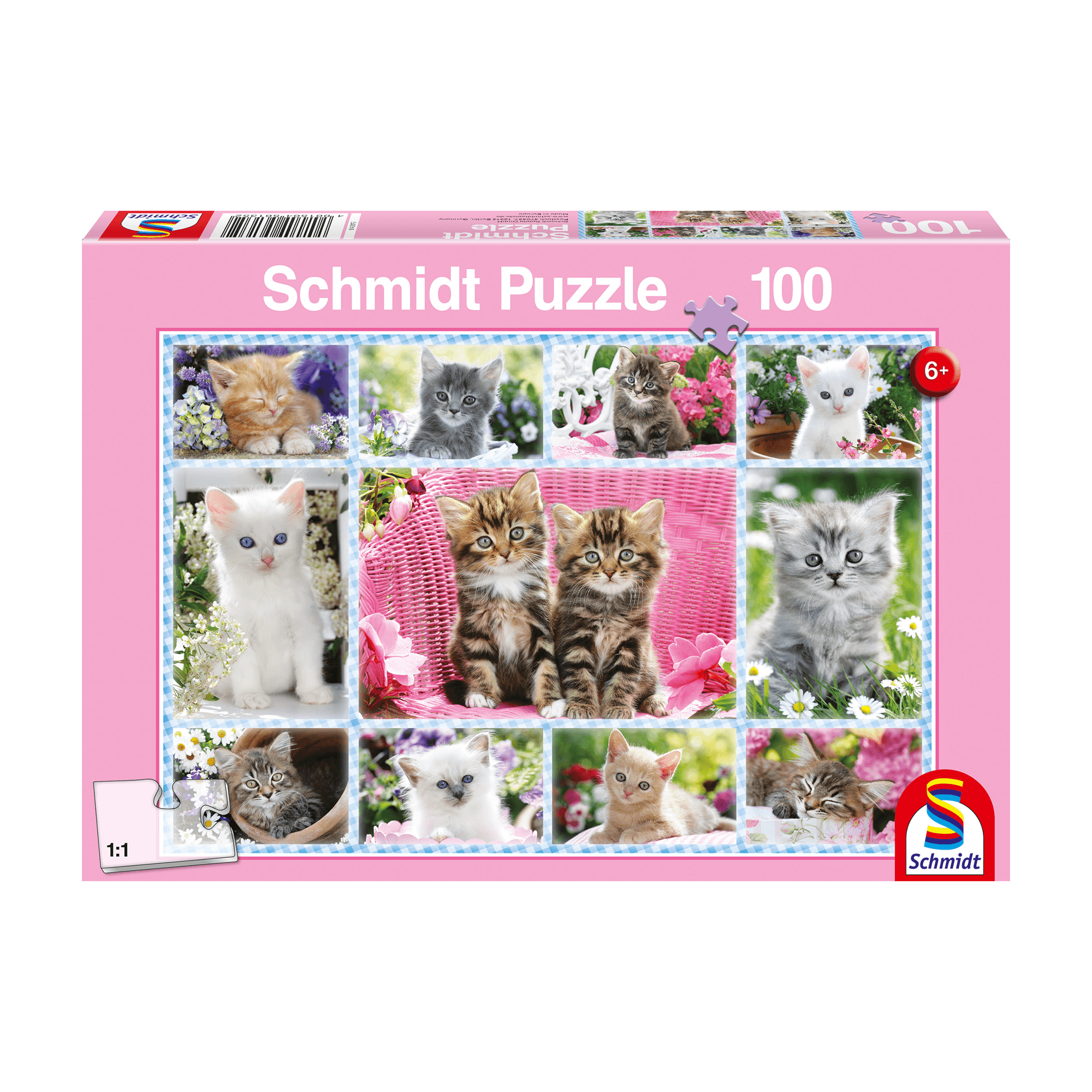 Kittens 100 Piece Jigsaw Puzzle by Schmidt Puzzle