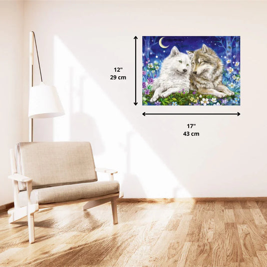 Friendship Between Wolves 200 Piece Jigsaw Puzzle by Schmidt Puzzle - 4