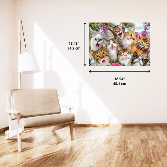 Cat Selfie 500 Piece Jigsaw Puzzle by Schmidt Puzzle - 5