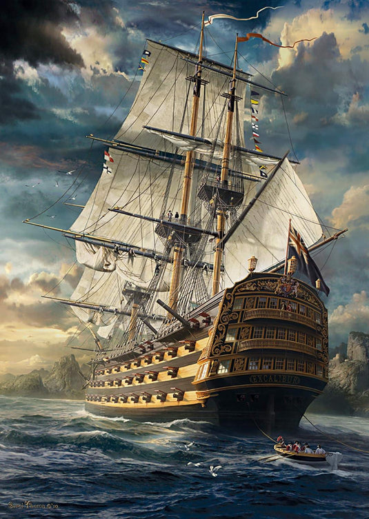 Full Sail Ahead 1000 Piece Jigsaw Puzzle by Schmidt Puzzle - 2