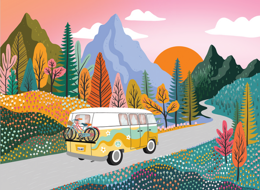 Road Trip 250 Piece Jigsaw Puzzle by Villager Puzzles