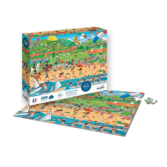 Summer Sports 200 Piece Jigsaw Puzzle by Sentosphere - 1