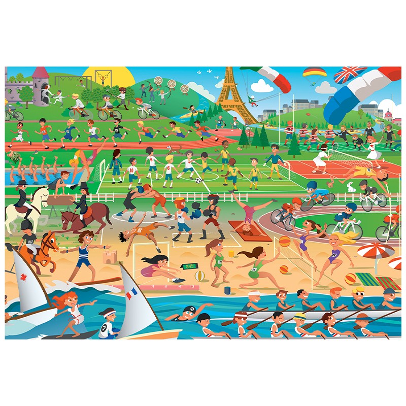 Summer Sports 200 Piece Jigsaw Puzzle by Sentosphere