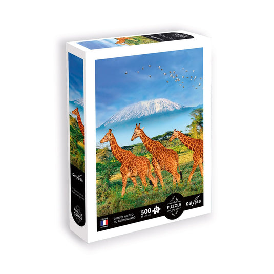 Giraffes 500 Piece Jigsaw Puzzle by Sentosphere - 1