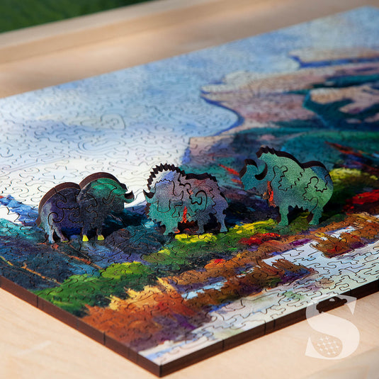 A Different Glory by Sharon Lynn Williams 550 Piece Wooden Jigsaw Puzzle by Stumpcraft